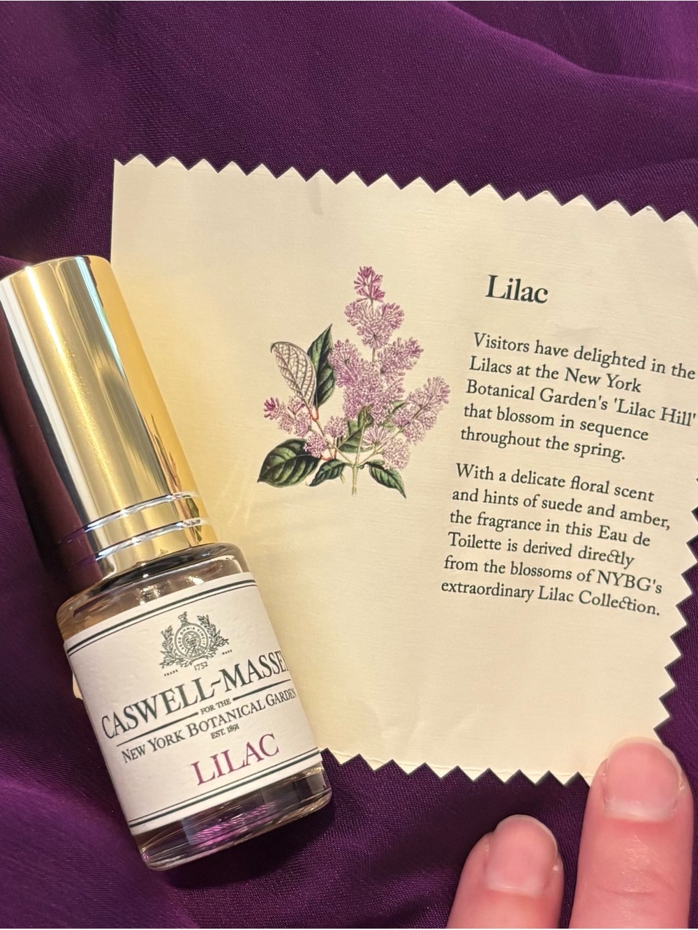 Caswell Massey Lilac Scent. Brand new.